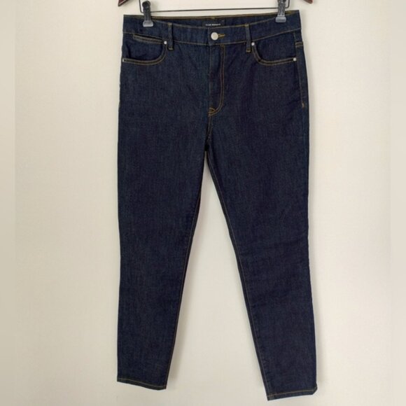 Club Monaco Jeans Women's Size 30 Blue Tapered Leg Academia Denim Minimalistic - Picture 1 of 11